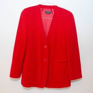 Giorgio Armani Red Wool Blazer/Jacket